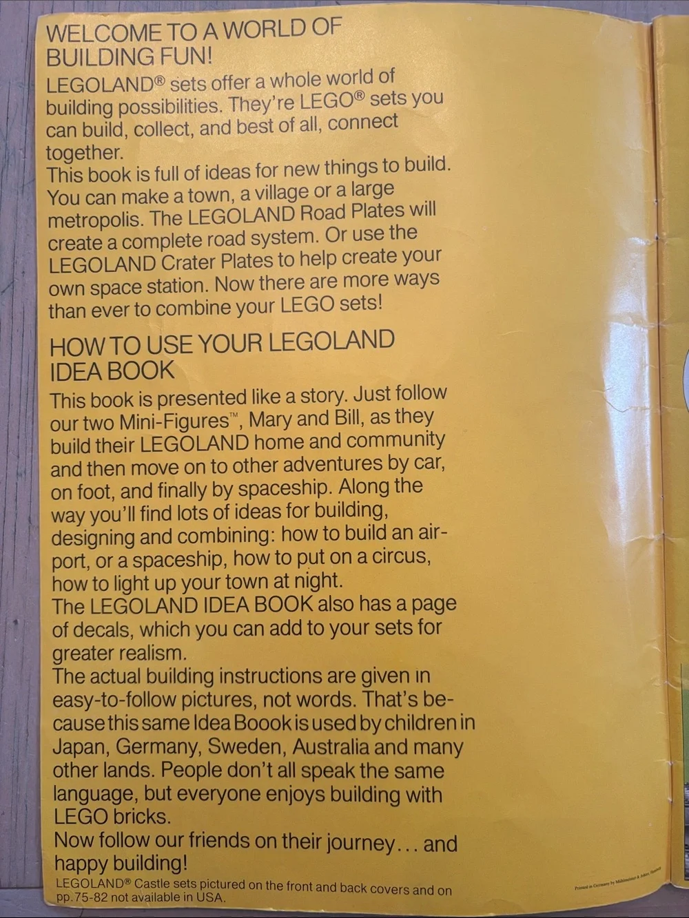 Lego vintage legoland